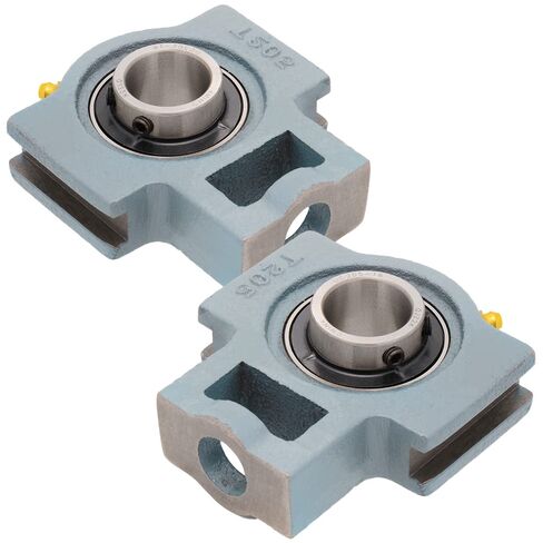 [2-Pack] UCT205-16 - Mounted Unit Bearing (Take Up Unit) - Cast Iron Housing: T205 - Insert Bearing: UC205-16 - Set Screw - Shaft Bore: 1" - Slot: 0.4688" in Saudi Arabia