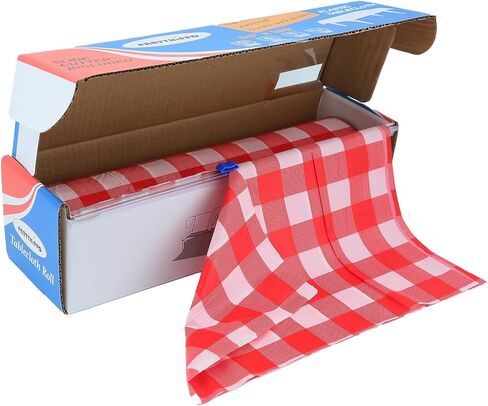 PARTYHIPPO Disposable Tablecloth Roll 54" x 100' with Built-in Cutter Box – Heavy Duty Waterproof, Wrinkle-Resistant Plastic Table Cover – Cut to Size for Rectangle, Round & Oval Tables – Starry Sky in Saudi Arabia