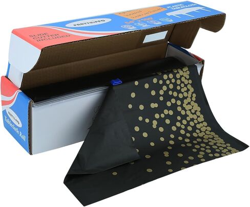 PARTYHIPPO Disposable Tablecloth Roll 54" x 100' with Built-in Cutter Box – Heavy Duty Waterproof, Wrinkle-Resistant Plastic Table Cover – Cut to Size for Rectangle, Round & Oval Tables – Starry Sky in Saudi Arabia