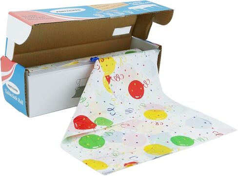PARTYHIPPO Disposable Tablecloth Roll 54" x 100' with Built-in Cutter Box – Heavy Duty Waterproof, Wrinkle-Resistant Plastic Table Cover – Cut to Size for Rectangle, Round & Oval Tables – Starry Sky in Saudi Arabia