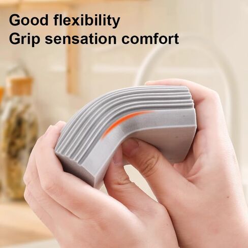 2 Pack Damp Dusting Sponge Duster, Sponge Cleaning Brush, Reusable Household Cleaner Sponges Tool for Cleaning Blinds, floorboards, Fan Blades, Glass, Window Track Grooves, Grey in Saudi Arabia