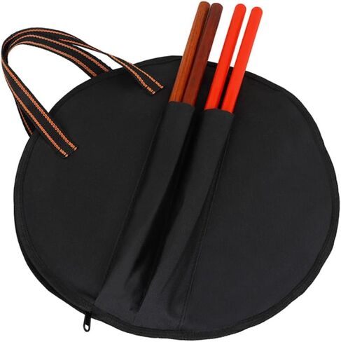 Abaodam Dumb Drum Storage Bag with Drumstick Pocket Lightweight Percussion Instrument Carrying Case 14.37X14.37X0.27In Protective Musician Bag for Travel and Practice in Saudi Arabia