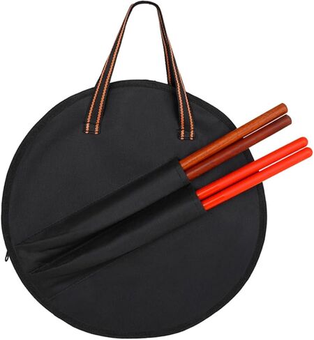 Abaodam Dumb Drum Storage Bag with Drumstick Pocket Lightweight Percussion Instrument Carrying Case 14.37X14.37X0.27In Protective Musician Bag for Travel and Practice in Saudi Arabia