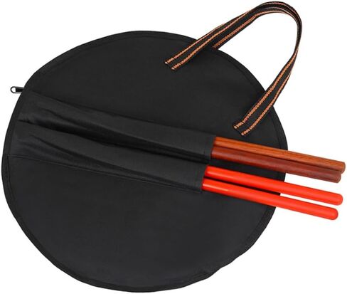 Abaodam Dumb Drum Storage Bag with Drumstick Pocket Lightweight Percussion Instrument Carrying Case 14.37X14.37X0.27In Protective Musician Bag for Travel and Practice in Saudi Arabia