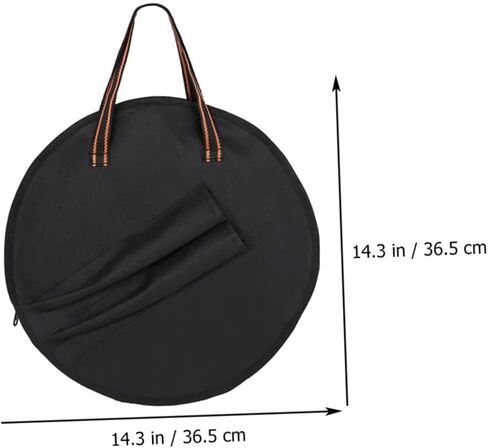 Abaodam Dumb Drum Storage Bag with Drumstick Pocket Lightweight Percussion Instrument Carrying Case 14.37X14.37X0.27In Protective Musician Bag for Travel and Practice in Saudi Arabia