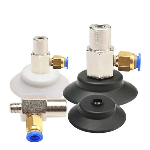 1Pcs Vacuum Suction Cup Industrial Pneumatic PFYK-60 80 95 Single Layer Imported Silicone Manipulator Accessories Vacuum Suction(Red) in Saudi Arabia