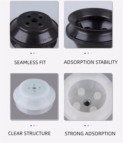 Vacuum Sucker PBG-10A/15A/20/30/40/50 Double-Layer Silicone Rubber Manipulator Pneumatic Suction Nozzle(PBG-15N X 5PCS) in Saudi Arabia