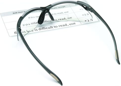 UVEX by Honeywell A952 Reader/Magnifier Series Black Frame, +2.5 Diopter Clear Lens with Anti-Scratch Hardcoat in Saudi Arabia