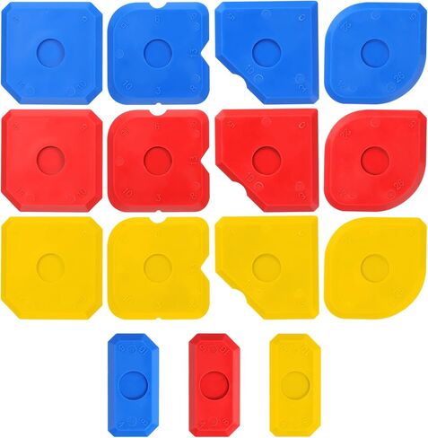 15 PCS Caulking Kit Silicone Sealant Finishing Tools Multi-Edge Sealant Applicator Smoother Portable Sealants Grout Scraper Sealants Grout Finishing Sealing Caulking Tool for Bathroom Floor Window in Saudi Arabia