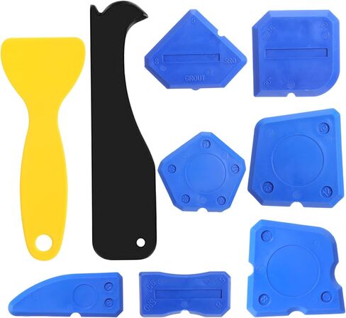 15 PCS Caulking Kit Silicone Sealant Finishing Tools Multi-Edge Sealant Applicator Smoother Portable Sealants Grout Scraper Sealants Grout Finishing Sealing Caulking Tool for Bathroom Floor Window in Saudi Arabia