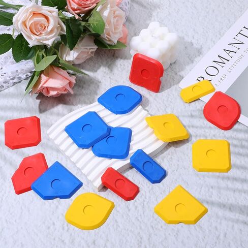 15 PCS Caulking Kit Silicone Sealant Finishing Tools Multi-Edge Sealant Applicator Smoother Portable Sealants Grout Scraper Sealants Grout Finishing Sealing Caulking Tool for Bathroom Floor Window in Saudi Arabia