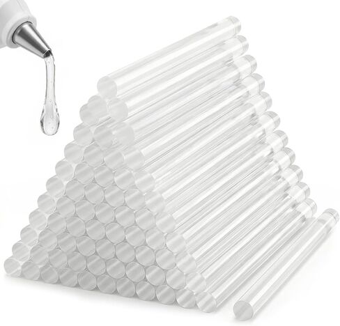 KISEER 100 Pack Clear 0.27 x 4 Inch Full Size Hot Glue Sticks Universal Fit Glue Gun Sticks for Bond Wood Plastic Fabric Foam DIY Craft Projects Home Decorations and Sealing in Saudi Arabia
