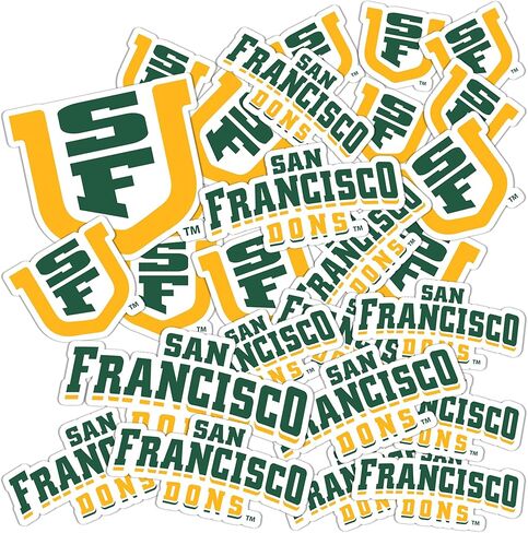 ملصق ديزرت كاكتوس جامعة سان فرانسيسكو USF Dons ملصق من الفينيل لزجاجة مياه الكمبيوتر المحمول ودفتر قصاصات السيارة 13.43 × 10.98 ورقة T1 (النوع 1-1) in Saudi Arabia