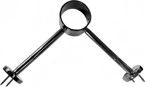 Vertical Installation Stainless Steel Bar & Floor Mount Combination Foot Rail Bracket ,Fits 50.8mm/2inch OD Bar Foot Rail Tubing Furniture Hardware with Screws (Matte Black) in Saudi Arabia