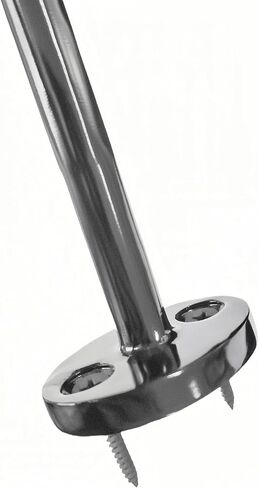 Vertical Installation Stainless Steel Bar & Floor Mount Combination Foot Rail Bracket ,Fits 50.8mm/2inch OD Bar Foot Rail Tubing Furniture Hardware with Screws (Matte Black) in Saudi Arabia