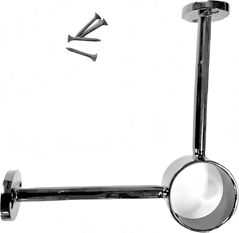 Vertical Installation Stainless Steel Bar & Floor Mount Combination Foot Rail Bracket ,Fits 50.8mm/2inch OD Bar Foot Rail Tubing Furniture Hardware with Screws (Matte Black) in Saudi Arabia