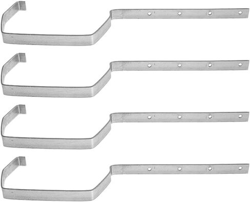 Heavy Duty Gutter Support Brackets 16.93 Inch Metal Roof Gutter Hangers for Sagging Prevention and Efficient Rainwater Drainage Durable Guttering Brackets for Residential & Commercial Use in Saudi Arabia