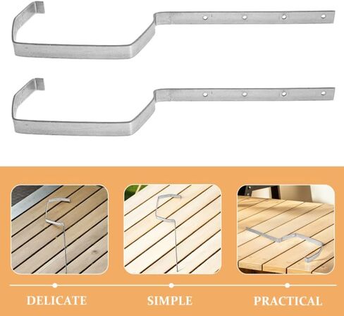 Heavy Duty Gutter Support Brackets 16.93 Inch Metal Roof Gutter Hangers for Sagging Prevention and Efficient Rainwater Drainage Durable Guttering Brackets for Residential & Commercial Use in Saudi Arabia