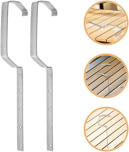 Heavy Duty Gutter Support Brackets 16.93 Inch Metal Roof Gutter Hangers for Sagging Prevention and Efficient Rainwater Drainage Durable Guttering Brackets for Residential & Commercial Use in Saudi Arabia