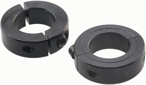 2PCS Steel Split Retaining Ring Carbon Steel Office Chair Sag Fixing Clamp Heavy Duty High Lock Bracket ID 28 x OD 48 x Thickness 15 for Lift Chair Repair in Saudi Arabia