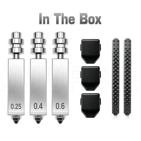 3PK 0.25 + 0.4 + 0.6 مم فوهة لـ Anycubic Kobra x فوهات مدمجة من الفولاذ الصلب المقوى سريع التحرير فوهة فوهة ممسحة مجموعة Kobra X ملحقات الطابعة ثلاثية الأبعاد Anycubic ACE 2 Pro in Saudi Arabia