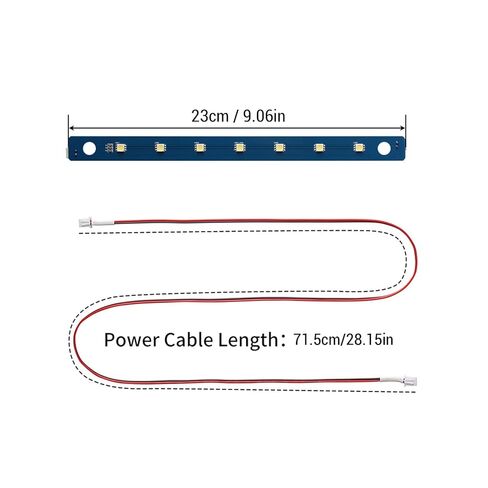 قطعتان من مصابيح LED AD5M مع أجزاء طباعة إبداعية، 7 مصابيح LED بديلة لشريط Flashforge Adventurer 5M/5M Pro/AD5X in Kuwait
