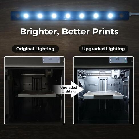 قطعتان من مصابيح LED AD5M مع أجزاء طباعة إبداعية، 7 مصابيح LED بديلة لشريط Flashforge Adventurer 5M/5M Pro/AD5X in Kuwait