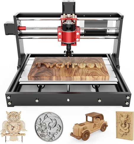 TTC3018 Pro CNC Router Machine، آلة نقش سطح المكتب CNC مطورة 3 محاور نقش جميع المعادن آلة طحن للخشب والأكريليك MDF نايلون، 300 مم × 180 مم × 40 مم منطقة عمل in Kuwait
