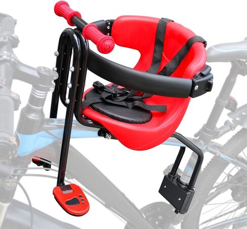 INNOLIFE Baby Bicycle Seat - Front Mounted Child Bike Seat with Handrail, Kids Bike Seat for Adult Bike in Saudi Arabia