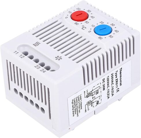 Adjustable Mechanical Thermostat Switch, Impact Resistance, 35mm DIN Rail (ZR011) in Kuwait