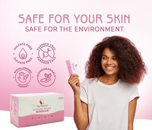 Vagy Rejuvenation Intimate Feminine Wipes – Hypoallergenic Wipes for Women with Aloe & Vitamin E – pH-Balanced, Biodegradable, Travel-Friendly – Feminine Hygiene Post-Workout & Daily Use (30 Count) in Saudi Arabia