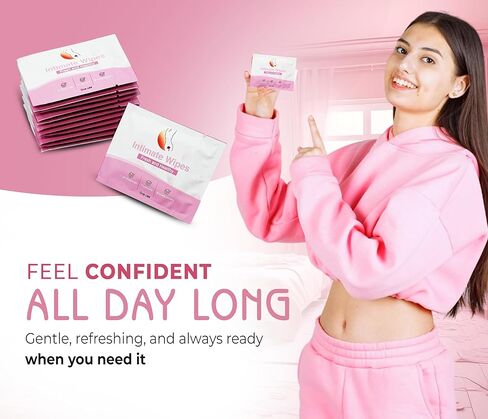 Vagy Rejuvenation Intimate Feminine Wipes – Hypoallergenic Wipes for Women with Aloe & Vitamin E – pH-Balanced, Biodegradable, Travel-Friendly – Feminine Hygiene Post-Workout & Daily Use (30 Count) in Saudi Arabia