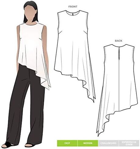 Style Arc Sewing Pattern - Perry Woven Top (Sizes 10-22) in Saudi Arabia