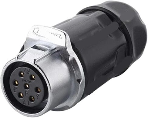 7 pin power signal circular connector female base waterproof IP67 in Saudi Arabia