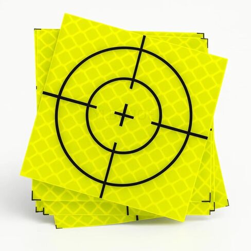 60 قطعة 40 × 40 مللي متر أهداف المسح العاكسة الخضراء شريط عاكس لاصق الهدف ورقة لمجموع محطات أدوات الليزر in Kuwait