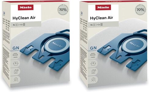 Miele GN AirClean 3D Efficiency Dust Bags for Miele Vacuum, 2-Boxes of 4 Bags & 2 Filters in Saudi Arabia