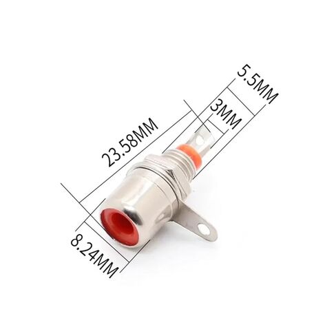 fengpeng 20/100/500PCS Panel Mount Connector Female Socket Adapter Audio Plug Bulkhead Nickel Plated(Blue,20PCS) in Saudi Arabia