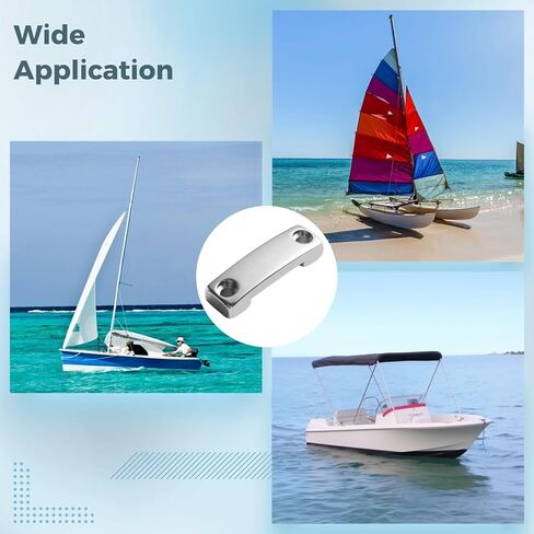 Marine Hardware 8 Pcs, Boat Connector Bridge, Strap Clamp, Belt Hook Hinge Bridge With Screws, Corrosion-Resistant Steel 316 Stainless, For 20 Mm And 25 Mm Webbing, Quality For Outdoor Use in Saudi Arabia