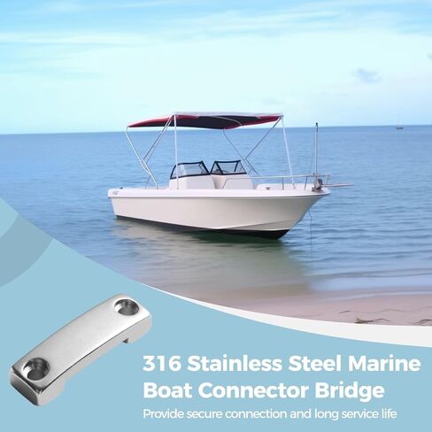 Marine Hardware 8 Pcs, Boat Connector Bridge, Strap Clamp, Belt Hook Hinge Bridge With Screws, Corrosion-Resistant Steel 316 Stainless, For 20 Mm And 25 Mm Webbing, Quality For Outdoor Use in Saudi Arabia