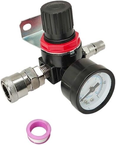 AR2000 1/4" Thread BSP Connector Pneumatic Air Compressor Pressure Regulator Reduction Valve Fittings(AR2000 w BT 10mm) in Saudi Arabia