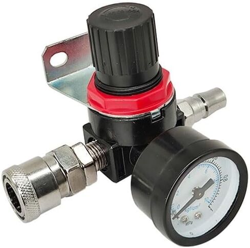 AR2000 1/4" Thread BSP Connector Pneumatic Air Compressor Pressure Regulator Reduction Valve Fittings(AR2000 w BT 10mm) in Saudi Arabia