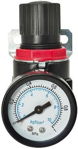 AR2000 1/4" Thread BSP Connector Pneumatic Air Compressor Pressure Regulator Reduction Valve Fittings(AR2000 w BT 10mm) in Saudi Arabia