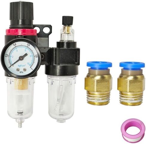 AFC2000 G1/4 ضاغط الهواء فاصل الزيت والماء يستخدم فلتر الهواء لتقليل الضغط صمام AFR2000 + AL2000 (4 مم) in Kuwait