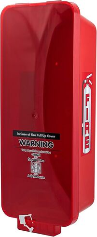 Red Surface-Mounted Fire Extinguisher Cabinet with Clear Pull-Cover for 10 lb. Fire Extinguishers Wall Cabinet Indoor / Outdoor Storage Cabinet / Surface Mount Cabinet in Saudi Arabia