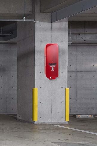 Red Surface-Mounted Fire Extinguisher Cabinet with Clear Pull-Cover for 10 lb. Fire Extinguishers Wall Cabinet Indoor / Outdoor Storage Cabinet / Surface Mount Cabinet in Saudi Arabia