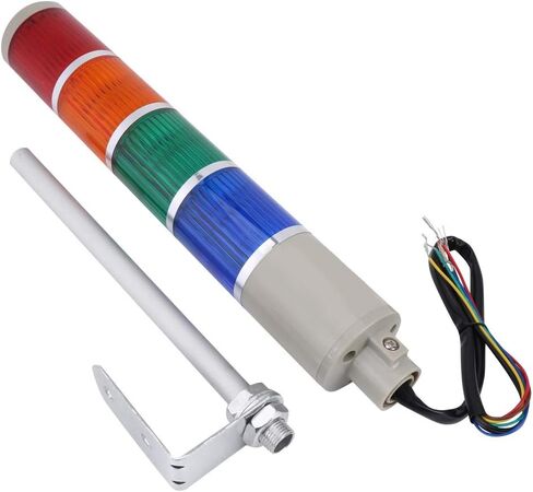 مؤشر ضوء برج الإنذار LED الصناعي باللون الأحمر والأخضر والأصفر والأزرق، 4 مصابيح LED فائقة السطوع لبرج أندون (110 فولت) in Saudi Arabia