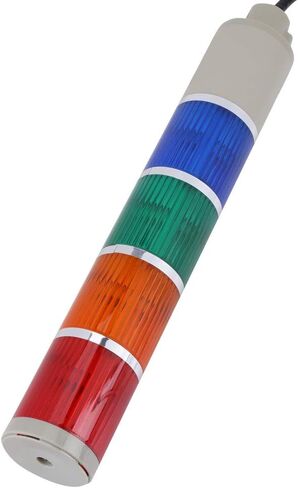 مؤشر ضوء برج الإنذار LED الصناعي باللون الأحمر والأخضر والأصفر والأزرق، 4 مصابيح LED فائقة السطوع لبرج أندون (110 فولت) in Saudi Arabia