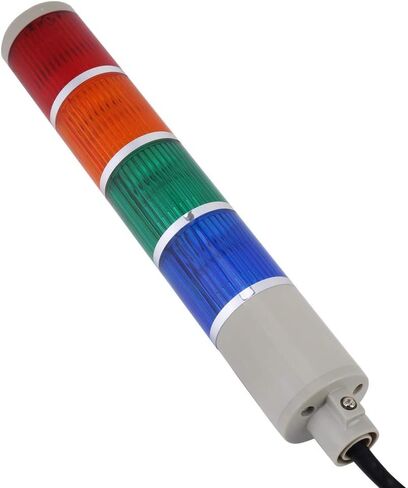 مؤشر ضوء برج الإنذار LED الصناعي باللون الأحمر والأخضر والأصفر والأزرق، 4 مصابيح LED فائقة السطوع لبرج أندون (110 فولت) in Saudi Arabia