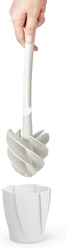 Better Living Products 17253 LOOEEZ Hygienic Toilet Squeegee/Brush, White with Grey in Saudi Arabia