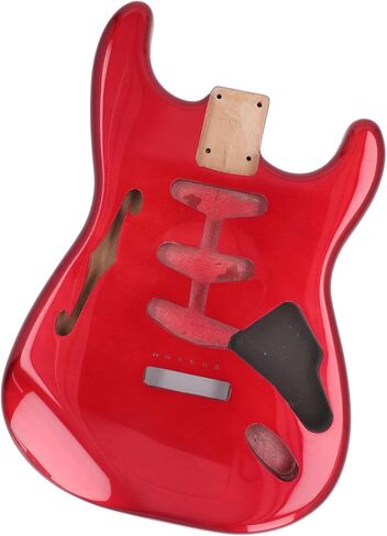 Electric Guitar Body, Solid Alder Wood Electric Guitar Body SSS Electric Guitar Body High Gloss Finish Guitar Body for ST (GSB12ST Red) in Saudi Arabia